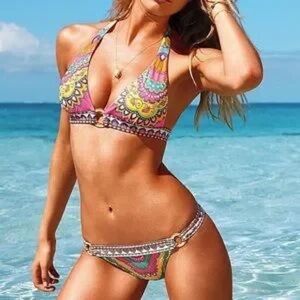 Colorful Patterned Bikini Set